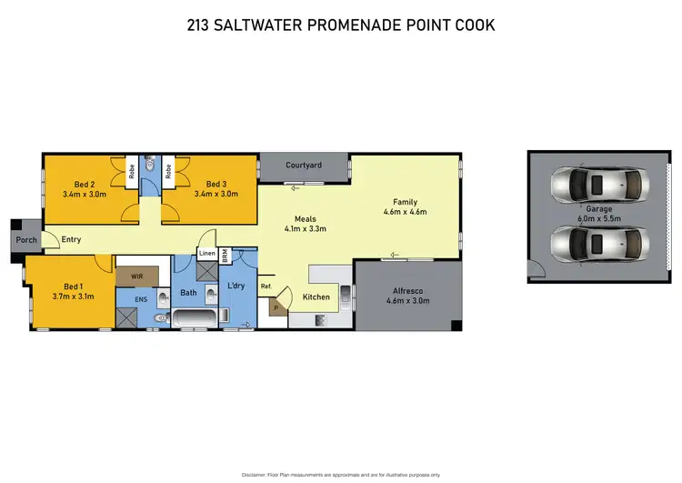Floorplan of Homely house listing, 213 Saltwater Promenade, Point Cook VIC 3030