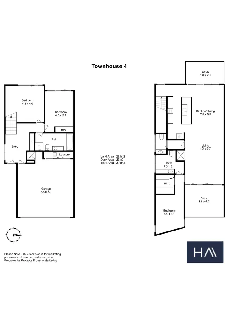 Floorplan of Homely townhouse listing, 123 Margaret Street, Launceston TAS 7250