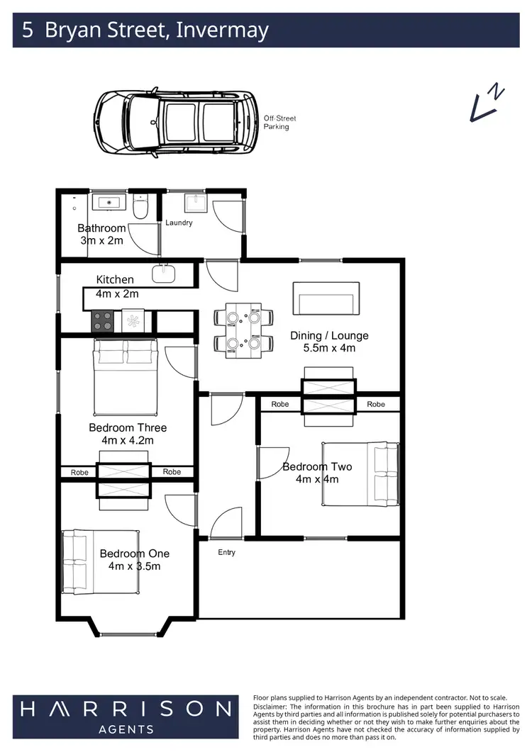Floorplan of Homely house listing, 5 Bryan Street, Invermay TAS 7248