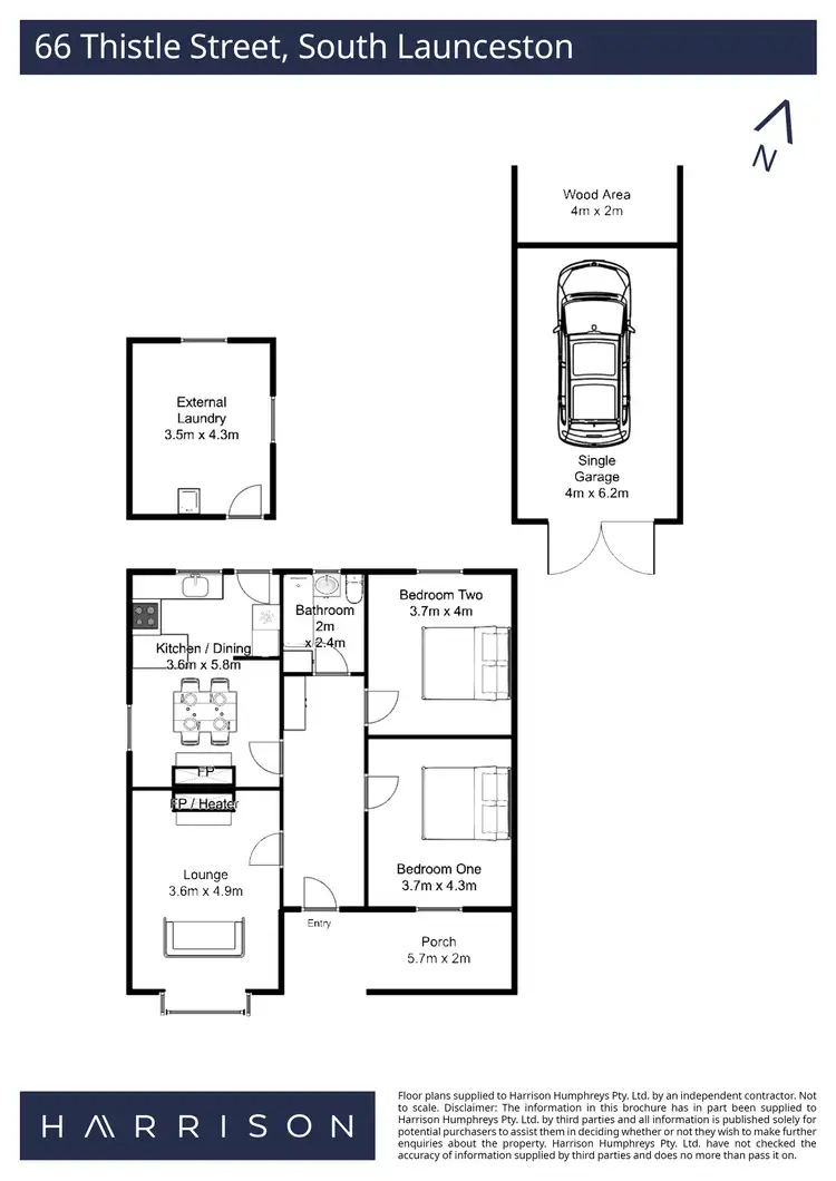 Floorplan of Homely house listing, 66 Thistle Street, South Launceston TAS 7249