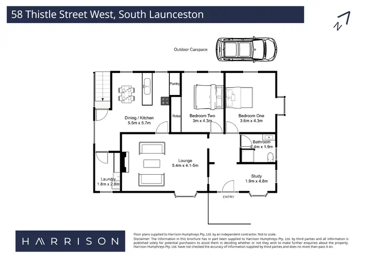 Floorplan of Homely house listing, 58 Thistle Street, South Launceston TAS 7249