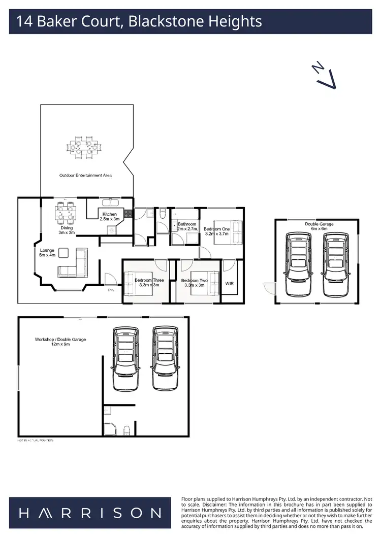 Floorplan of Homely house listing, 14 Baker Court, Blackstone Heights TAS 7250
