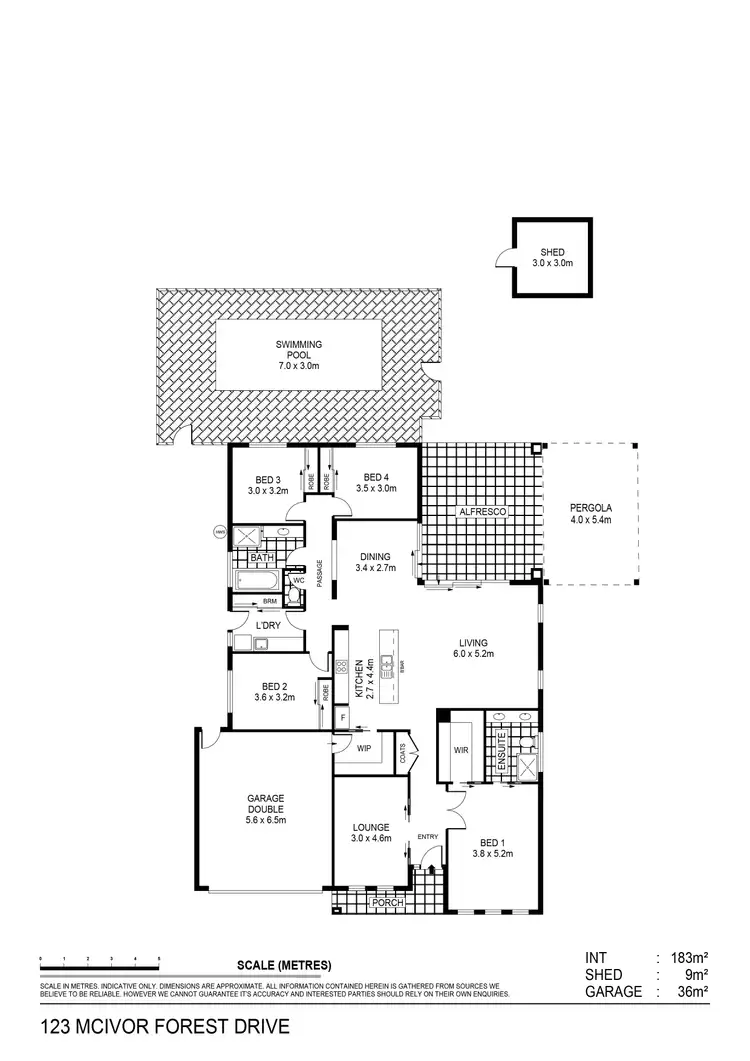 Floorplan of Homely house listing, 123 Mcivor Forest Drive, Junortoun VIC 3551