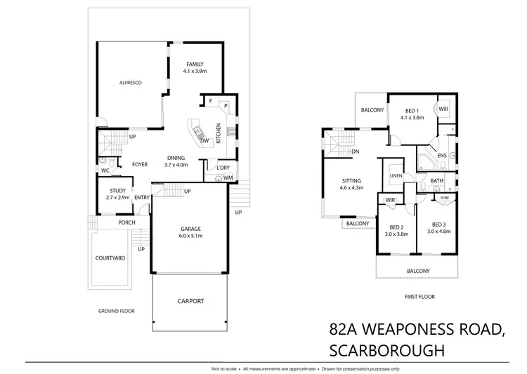 Floorplan of Homely house listing, 82A Weaponess Road, Scarborough WA 6019