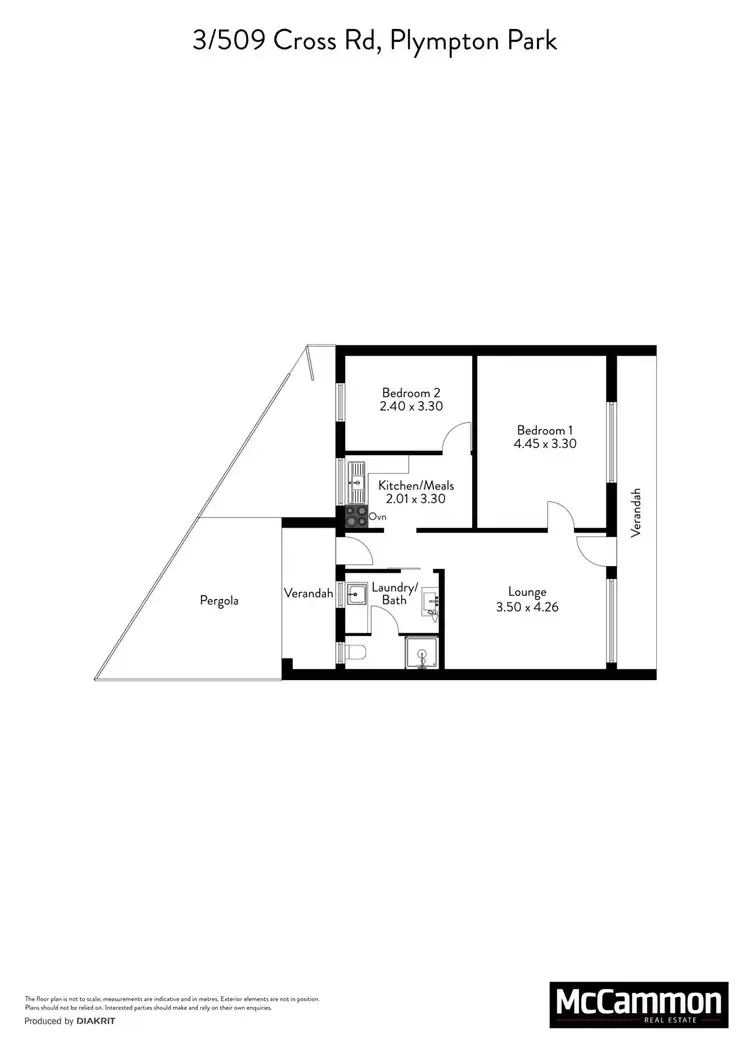 Floorplan of Homely unit listing, 3/509 Cross Road, Plympton Park SA 5038