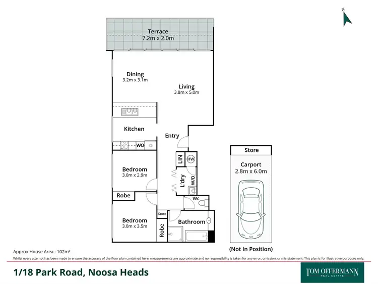 Floorplan of Homely unit listing, 1/18 Park Road, Noosa Heads QLD 4567