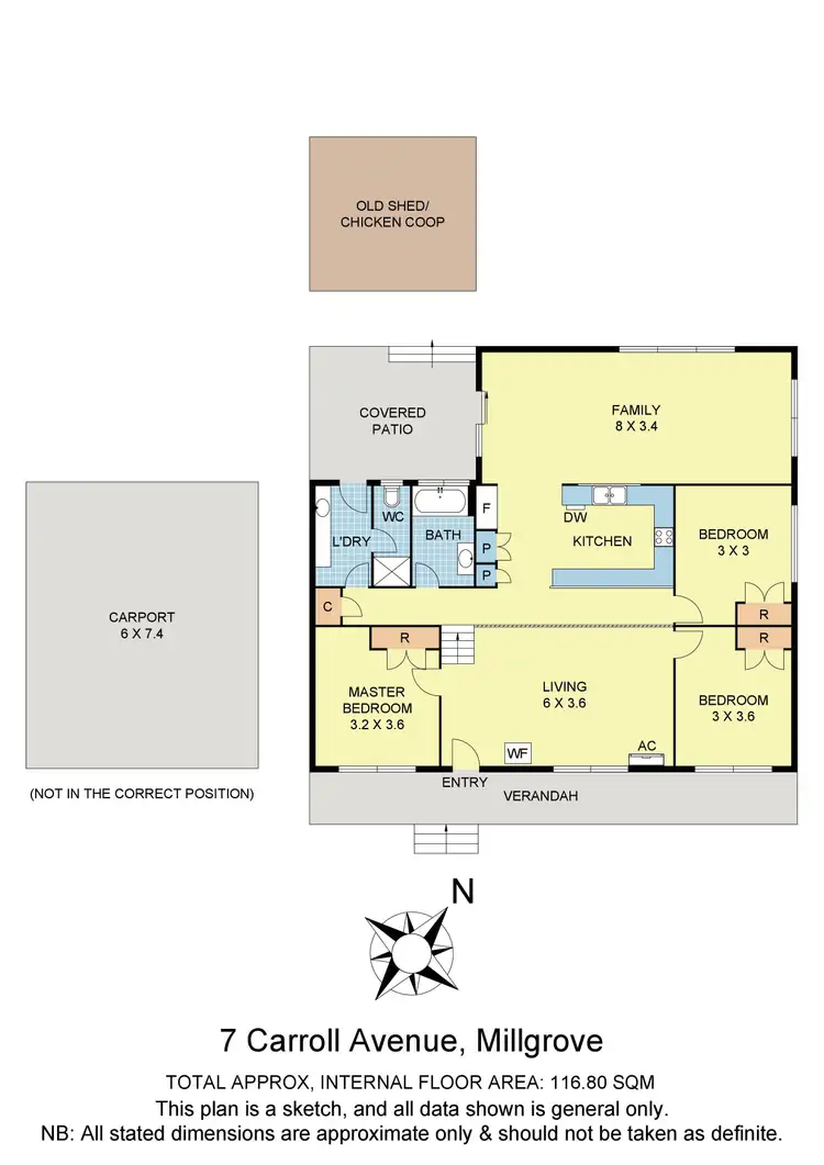 Floorplan of Homely house listing, 7 Carroll Avenue, Millgrove VIC 3799
