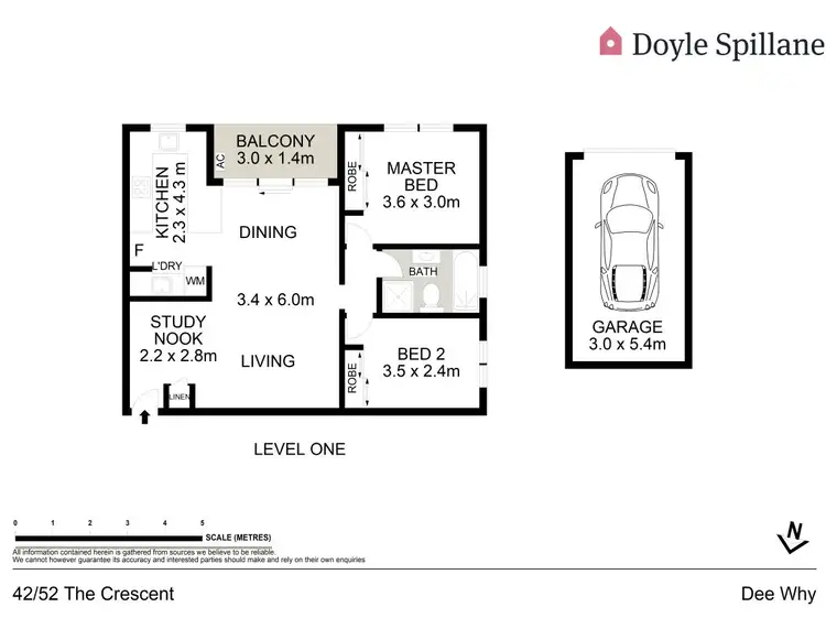 Floorplan of Homely apartment listing, 42/52 The Crescent, Dee Why NSW 2099
