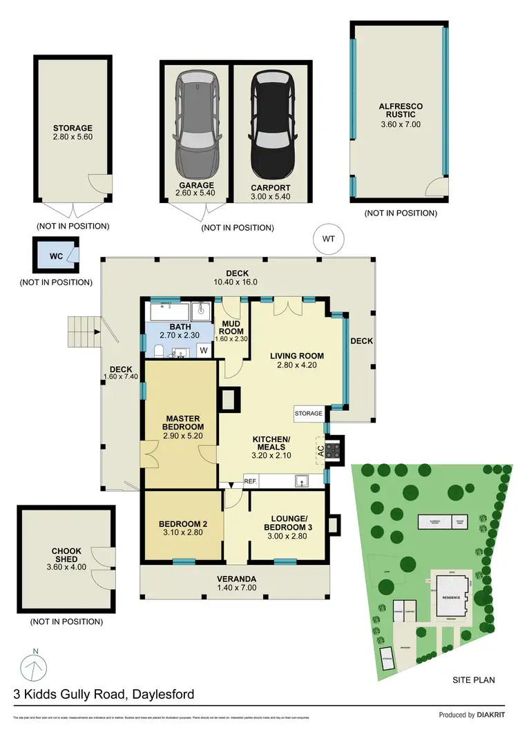 Floorplan of Homely house listing, 3 Kidds Gully Road, Daylesford VIC 3460