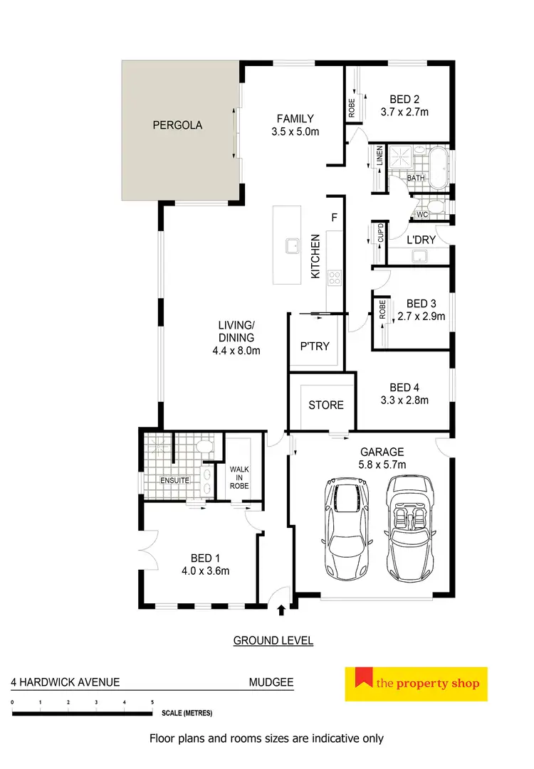 Floorplan of Homely house listing, 4 Hardwick Avenue, Mudgee NSW 2850