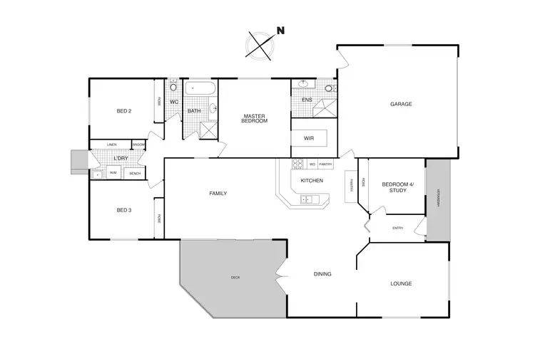 Floorplan of Homely house listing, 5 Monfries Place, Nicholls ACT 2913