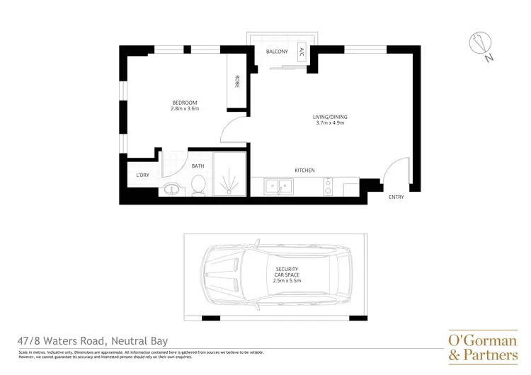 Floorplan of Homely apartment listing, 47/4-8 Waters Road, Neutral Bay NSW 2089