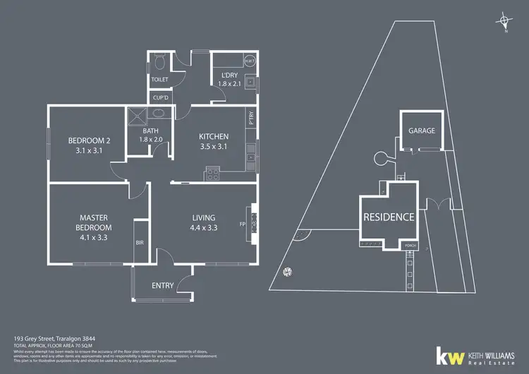 Floorplan of Homely house listing, 193 Grey Street, Traralgon VIC 3844