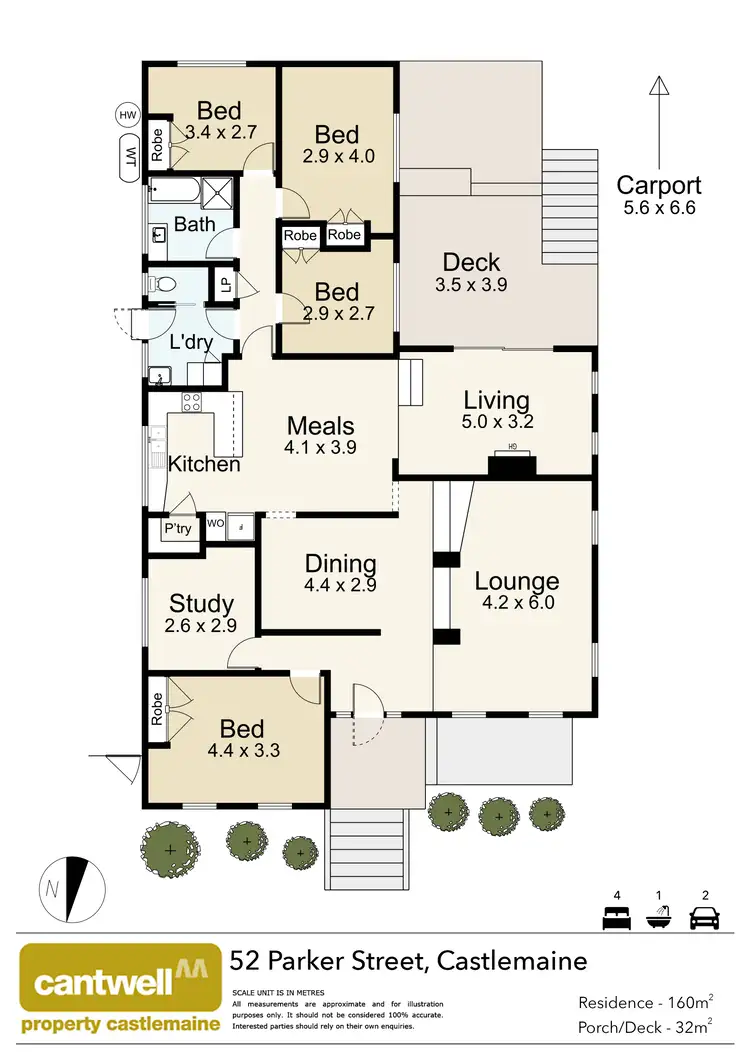 Floorplan of Homely house listing, 52 Parker Street, Castlemaine VIC 3450