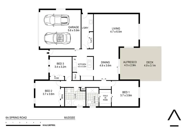 Floorplan of Homely house listing, 6A Spring Road, Mudgee NSW 2850