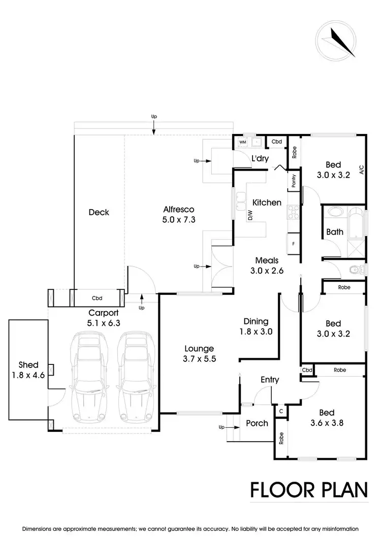 Floorplan of Homely house listing, 25 Harold Street, Wantirna VIC 3152