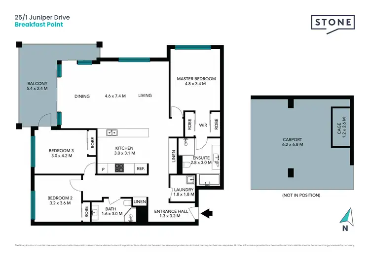 Floorplan of Homely apartment listing, 25/1 Juniper Drive, Breakfast Point NSW 2137