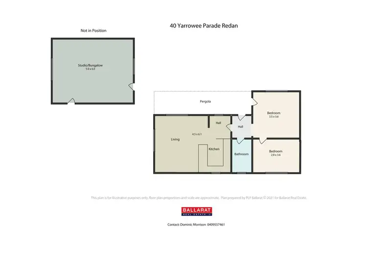 Floorplan of Homely house listing, 40 Yarrowee Parade, Redan VIC 3350