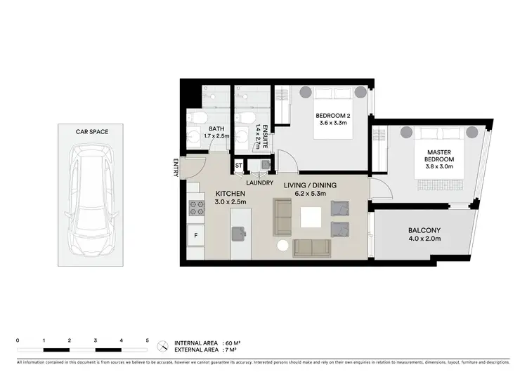 Floorplan of Homely apartment listing, 907/4 Joseph Road, Footscray VIC 3011