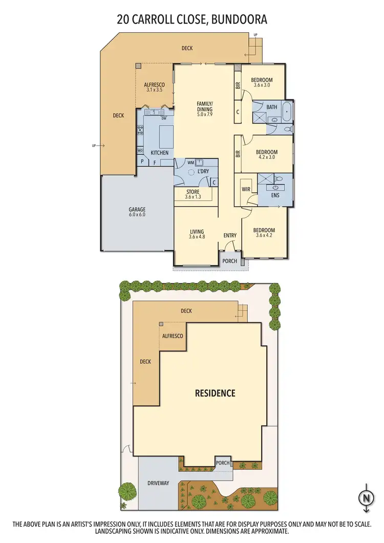 Floorplan of Homely house listing, 20 Carroll Close, Bundoora VIC 3083