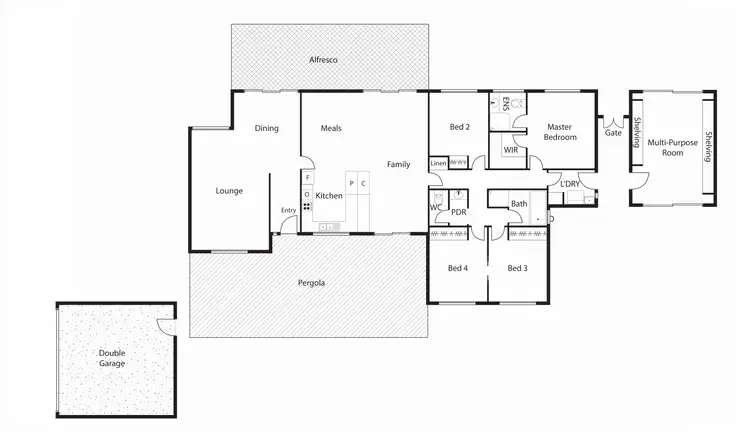 Floorplan of Homely house listing, 14 Alexander Mackie Circuit, Isaacs ACT 2607