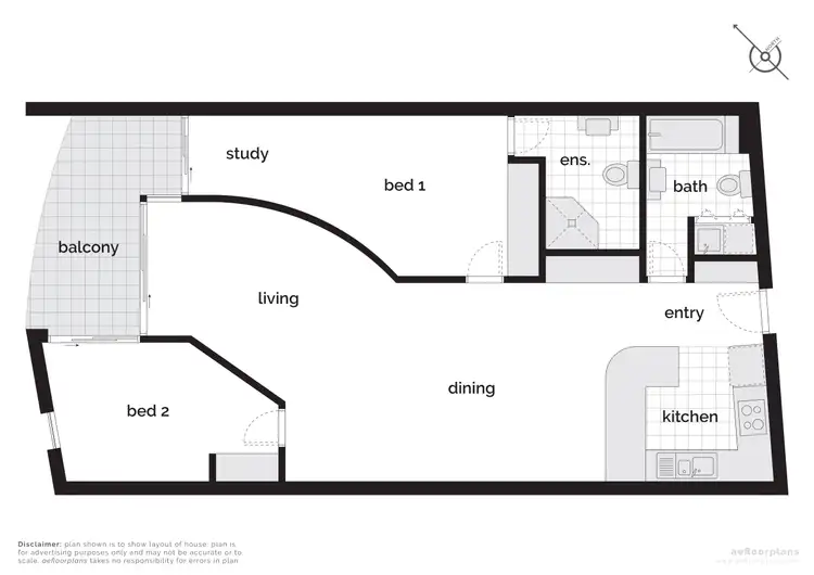 Floorplan of Homely apartment listing, 408/107 Canberra Avenue, Griffith ACT 2603