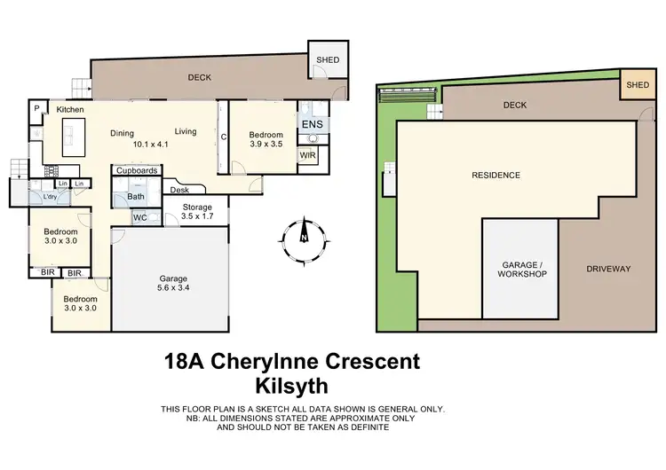 Floorplan of Homely unit listing, 18A Cherylnne Crescent, Kilsyth VIC 3137