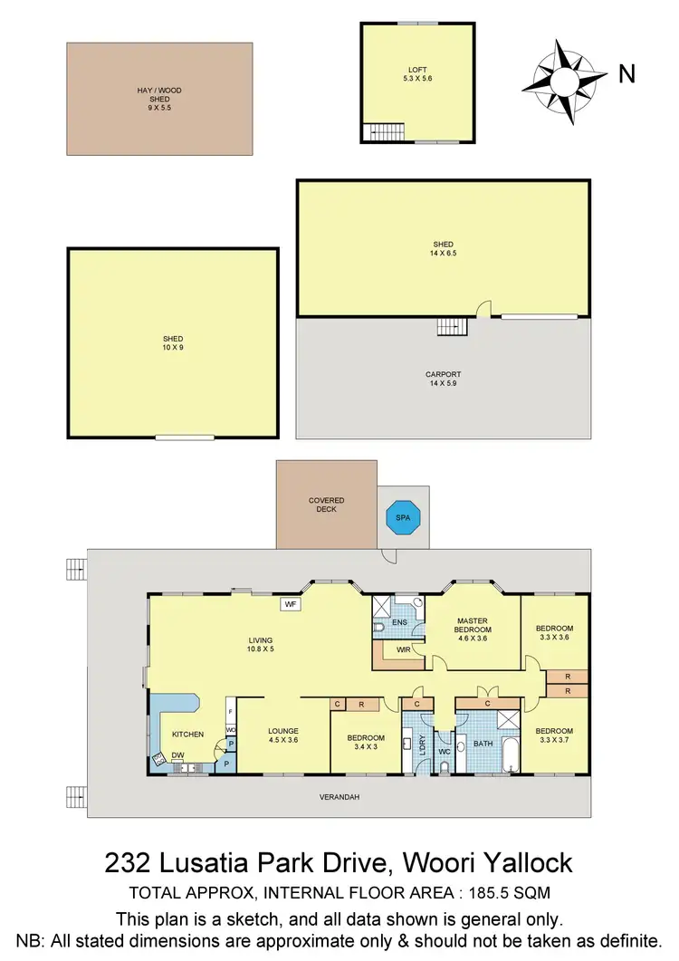 Floorplan of Homely house listing, 232 Lusatia Park Road, Woori Yallock VIC 3139