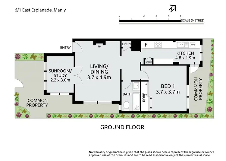 Floorplan of Homely apartment listing, 6/1 East Esplanade, Manly NSW 2095