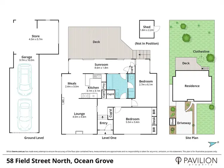Floorplan of Homely house listing, 58 Field Street, Ocean Grove VIC 3226