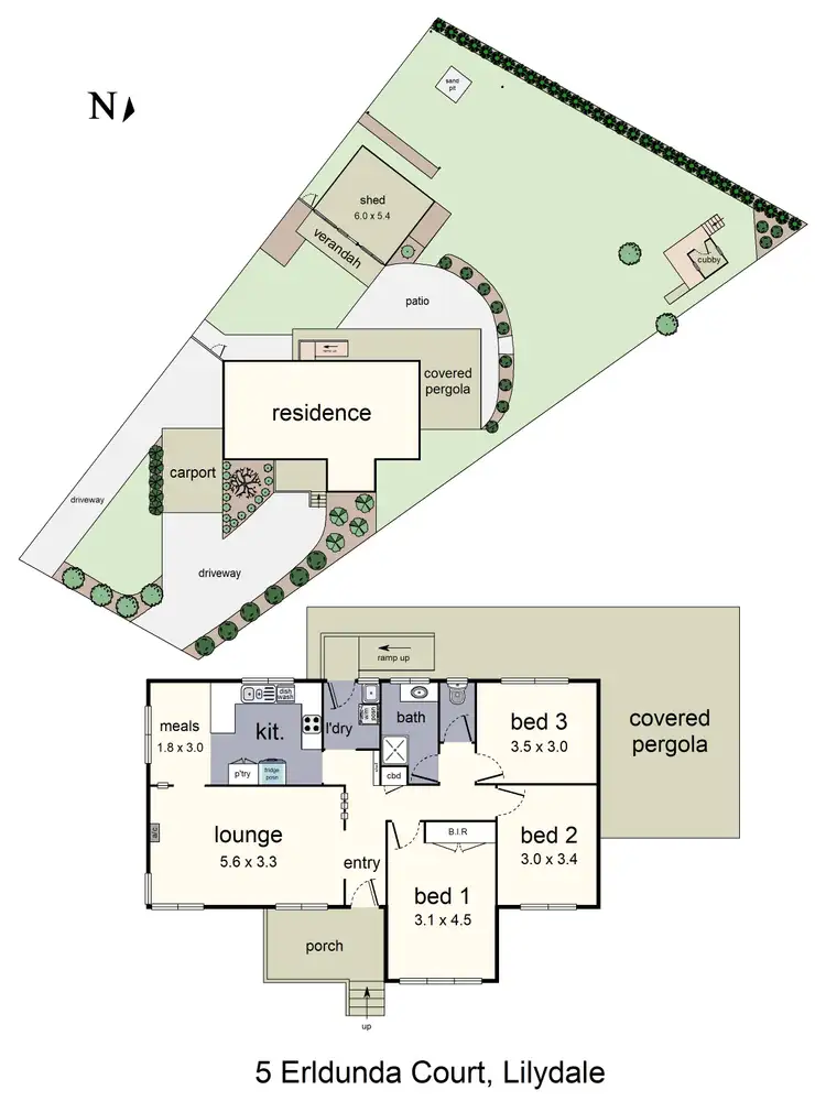 Floorplan of Homely house listing, 5 Erldunda Court, Lilydale VIC 3140