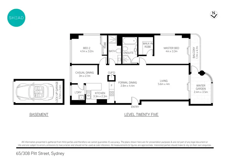 Floorplan of Homely apartment listing, 65/308 Pitt Street, Sydney NSW 2000