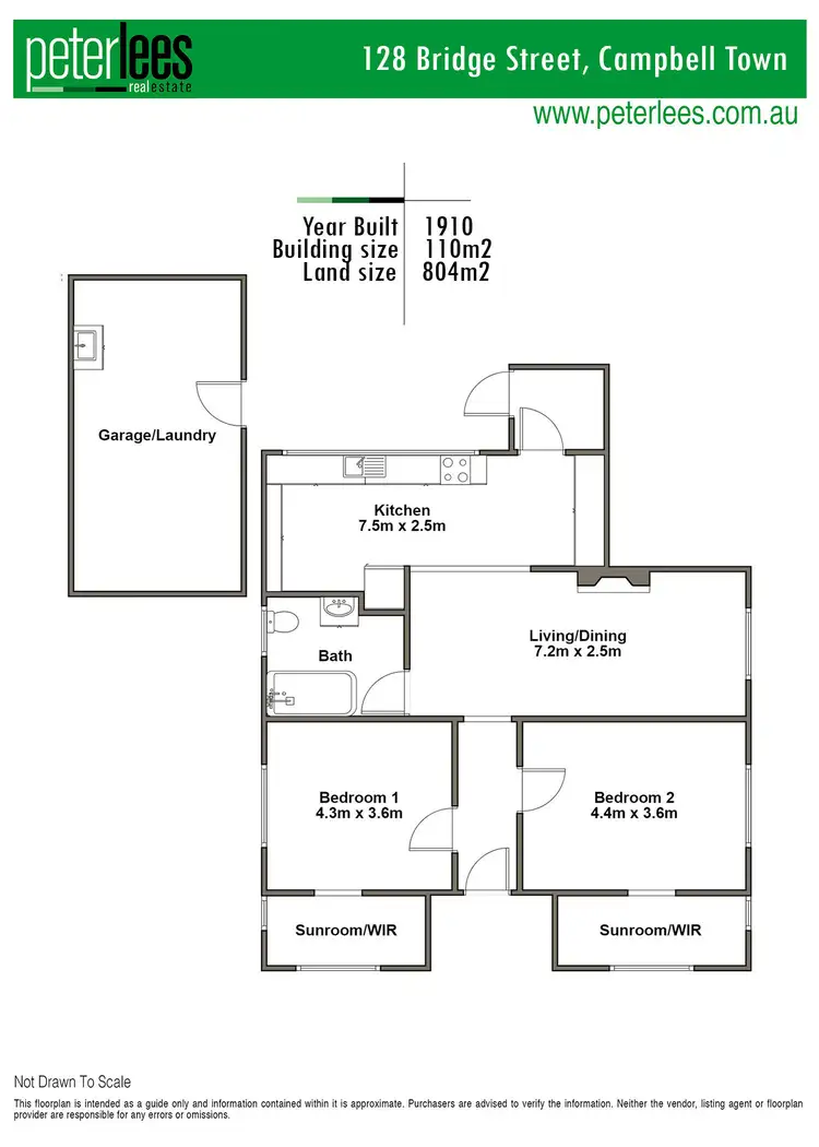 Floorplan of Homely house listing, 128 Bridge Street, Campbell Town TAS 7210