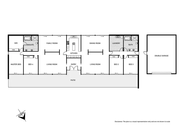 Floorplan of Homely house listing, 6 Deasland Place, Fraser ACT 2615
