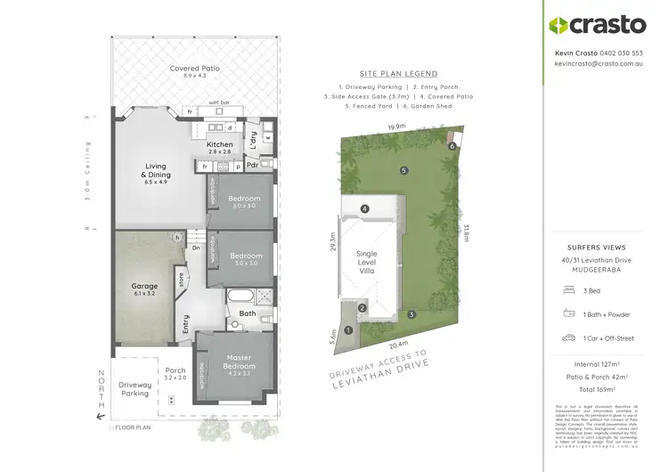 Floorplan of Homely villa listing, 40/31 Leviathan Drive, Mudgeeraba QLD 4213