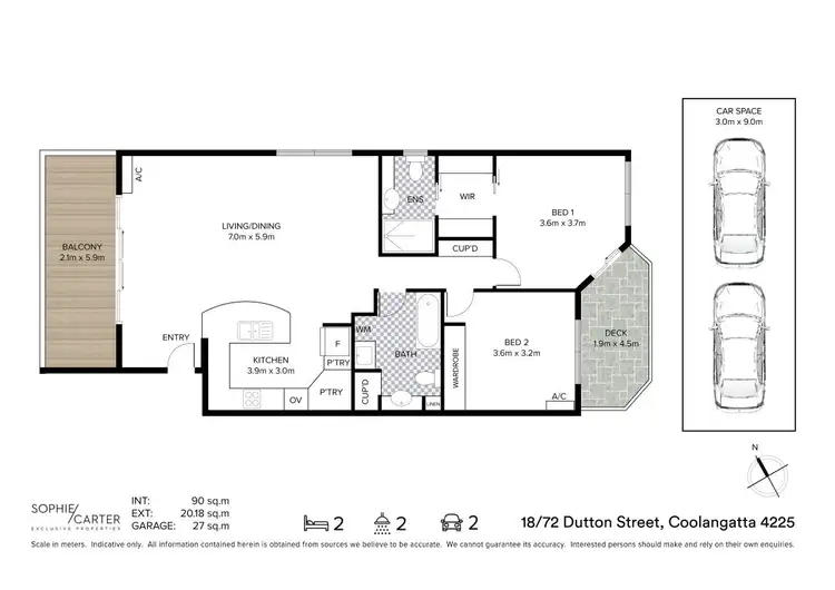 Floorplan of Homely unit listing, 18/72 Dutton Street, Coolangatta QLD 4225