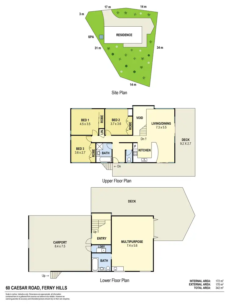 Floorplan of Homely house listing, 60 Caesar Road, Ferny Hills QLD 4055