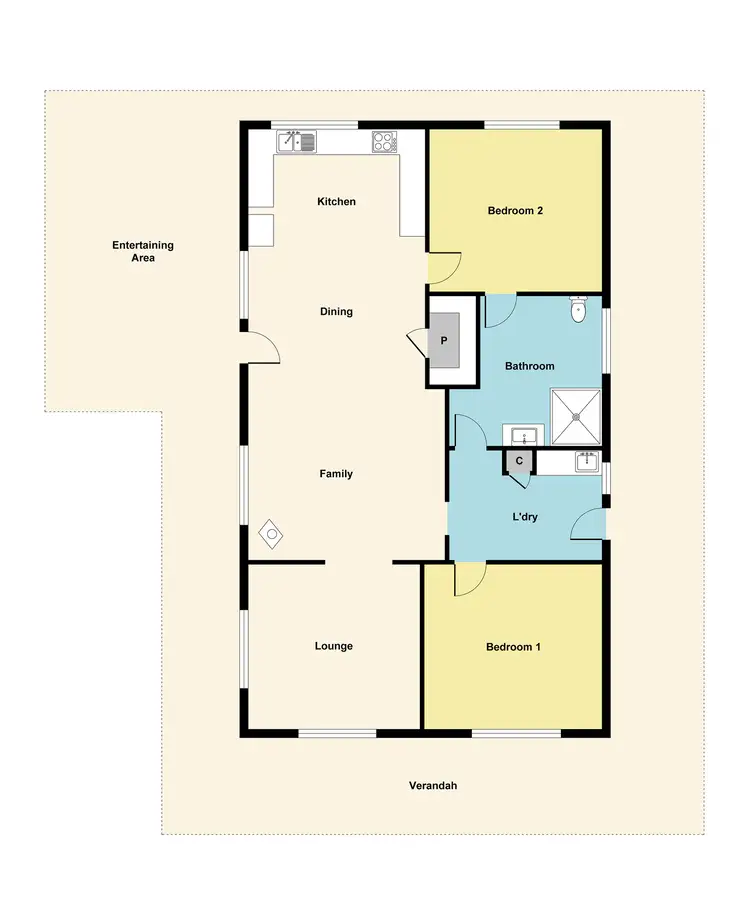 Floorplan of Homely house listing, 195 Wolfs Lane, Avoca VIC 3467