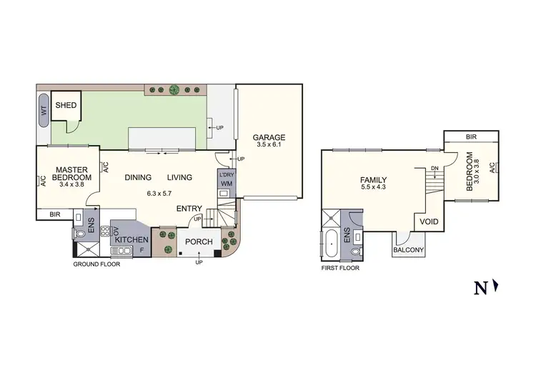 Floorplan of Homely townhouse listing, 2/401 Murray Road, Preston VIC 3072