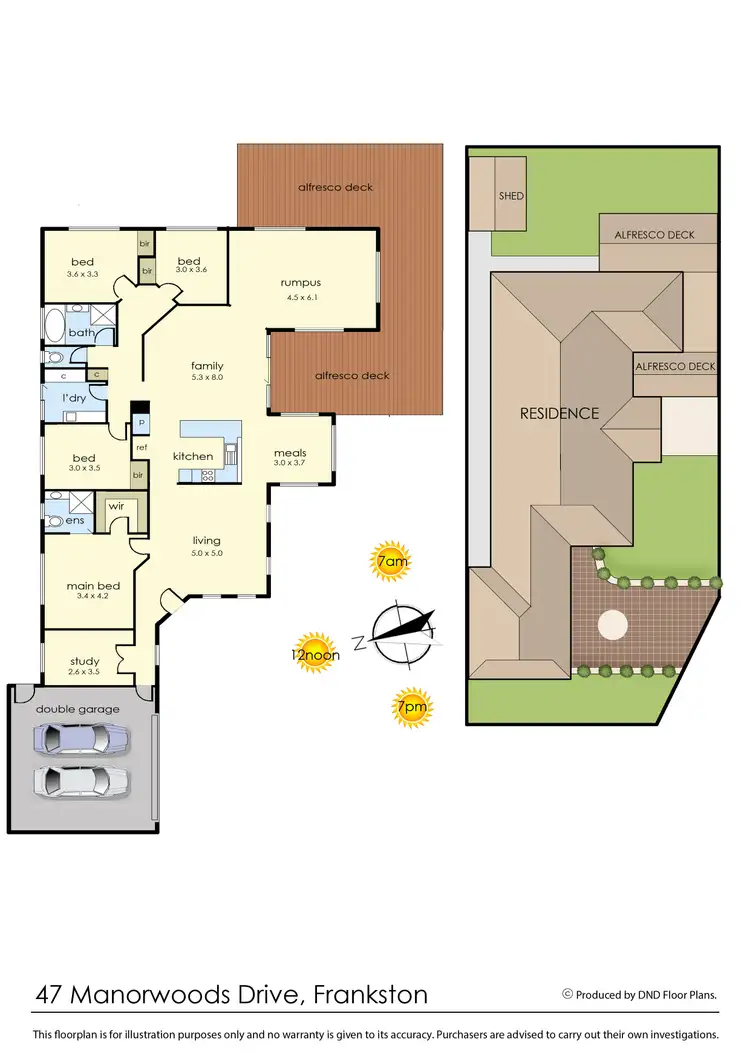 Floorplan of Homely house listing, 47 Manorwoods Drive, Frankston VIC 3199