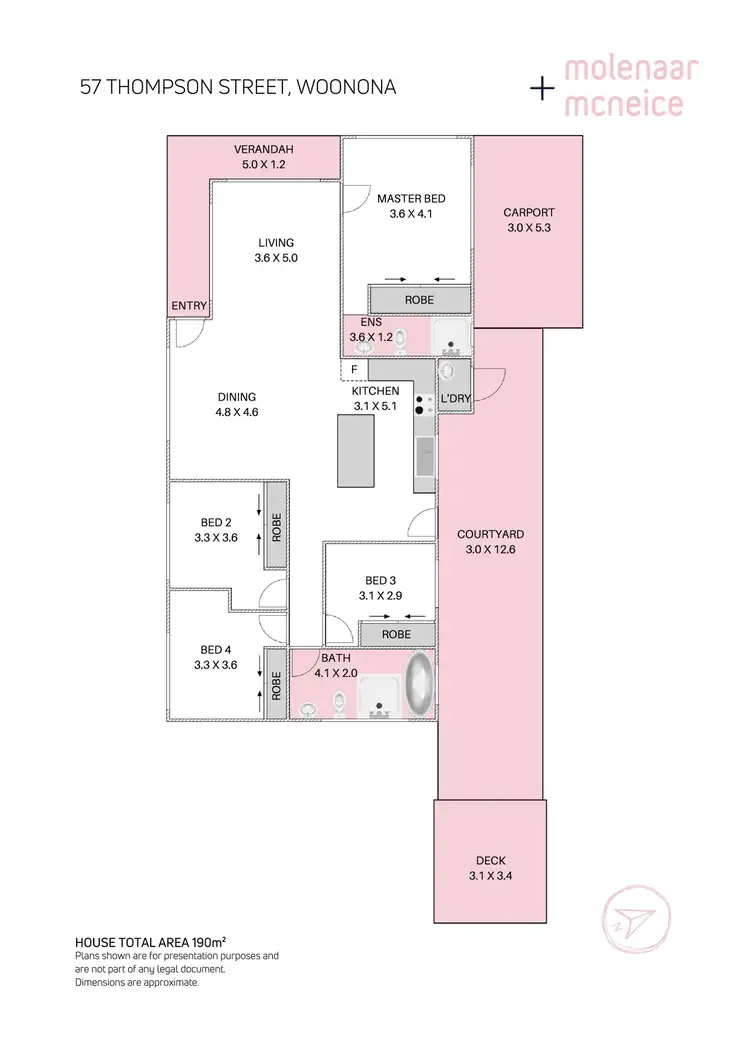Floorplan of Homely house listing, 57 Thompson Street, Woonona NSW 2517