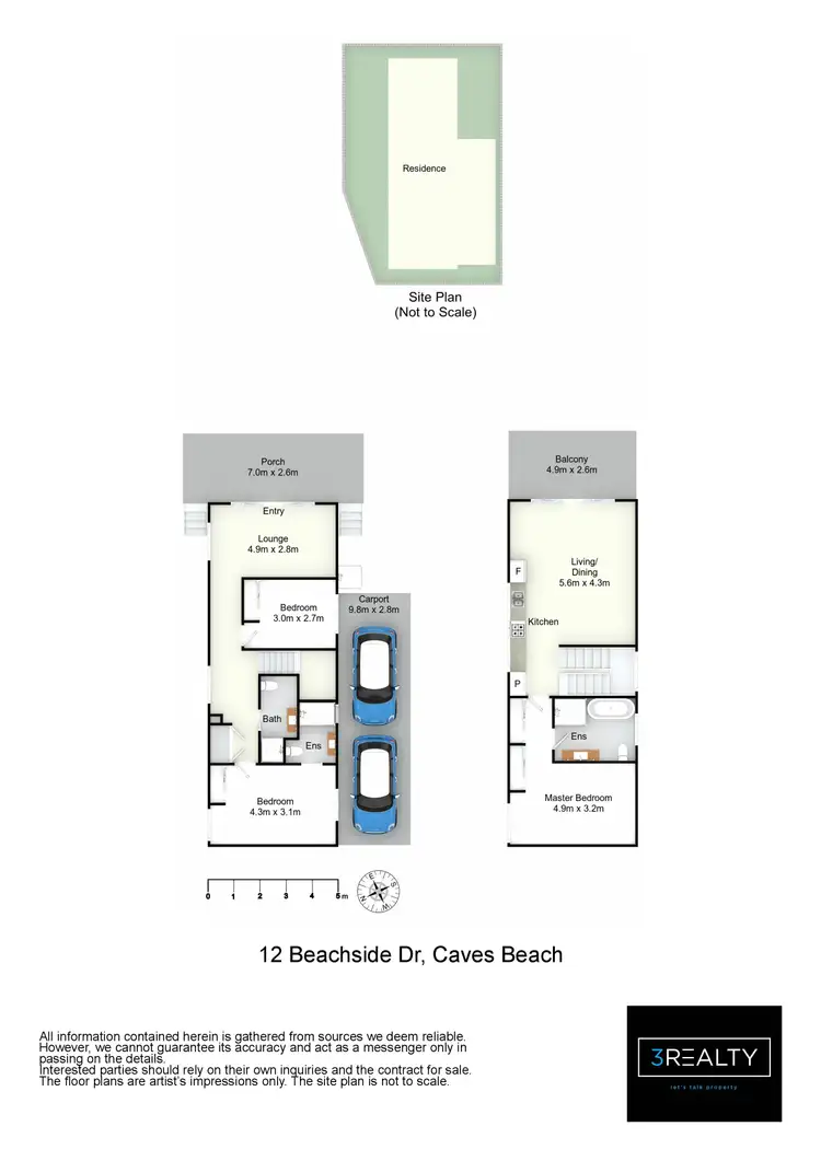 Floorplan of Homely house listing, 12 Beachside Drive, Caves Beach NSW 2281
