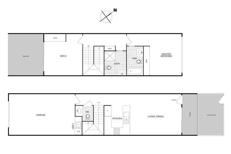 Floorplan of Homely townhouse listing, 27/11 Wanderlight Avenue, Lawson ACT 2617