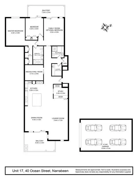Floorplan of Homely apartment listing, 40 Ocean Street, Narrabeen NSW 2101