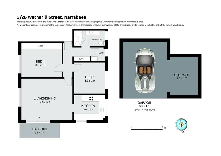 Floorplan of Homely apartment listing, 5/26 Wetherill Street, Narrabeen NSW 2101