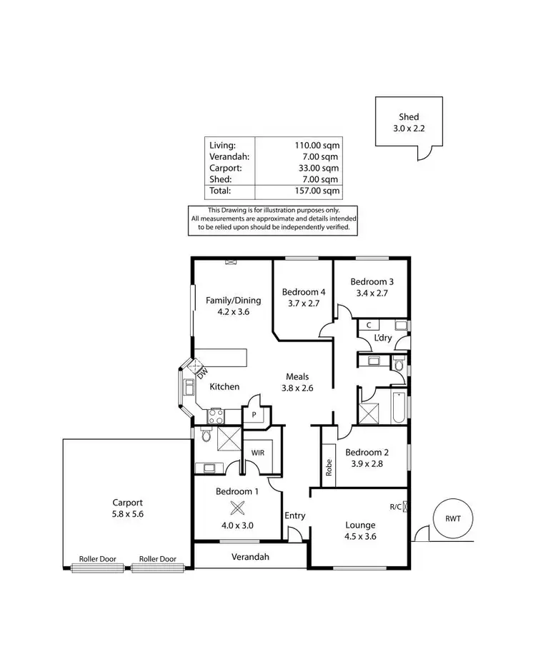 Floorplan of Homely house listing, 25 Sedgemoor Road, Craigmore SA 5114