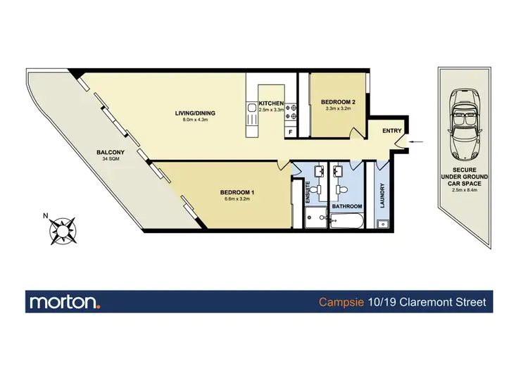 Floorplan of Homely apartment listing, 10/19 Claremont Street, Campsie NSW 2194