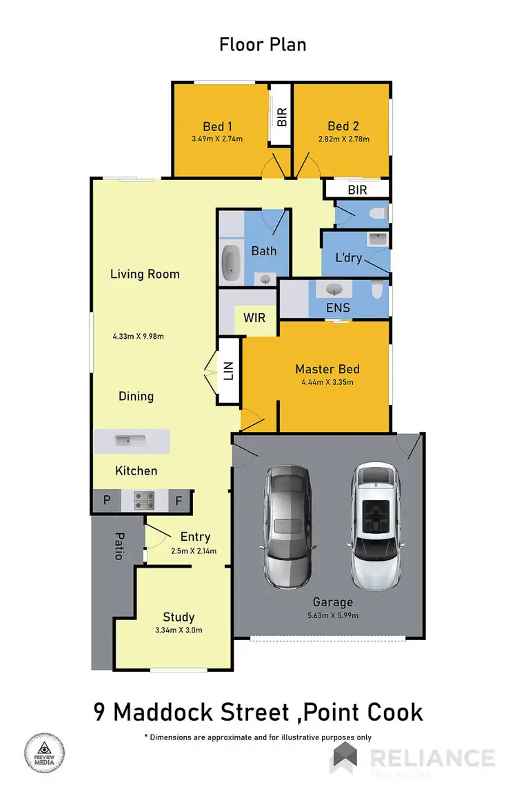 Floorplan of Homely house listing, 9 Maddock Street, Point Cook VIC 3030