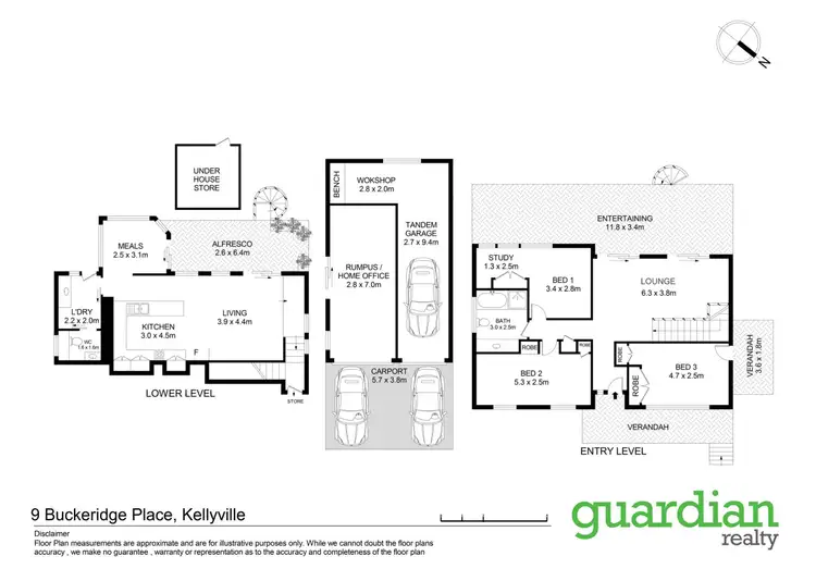 Floorplan of Homely house listing, 9 Buckeridge Place, Kellyville NSW 2155