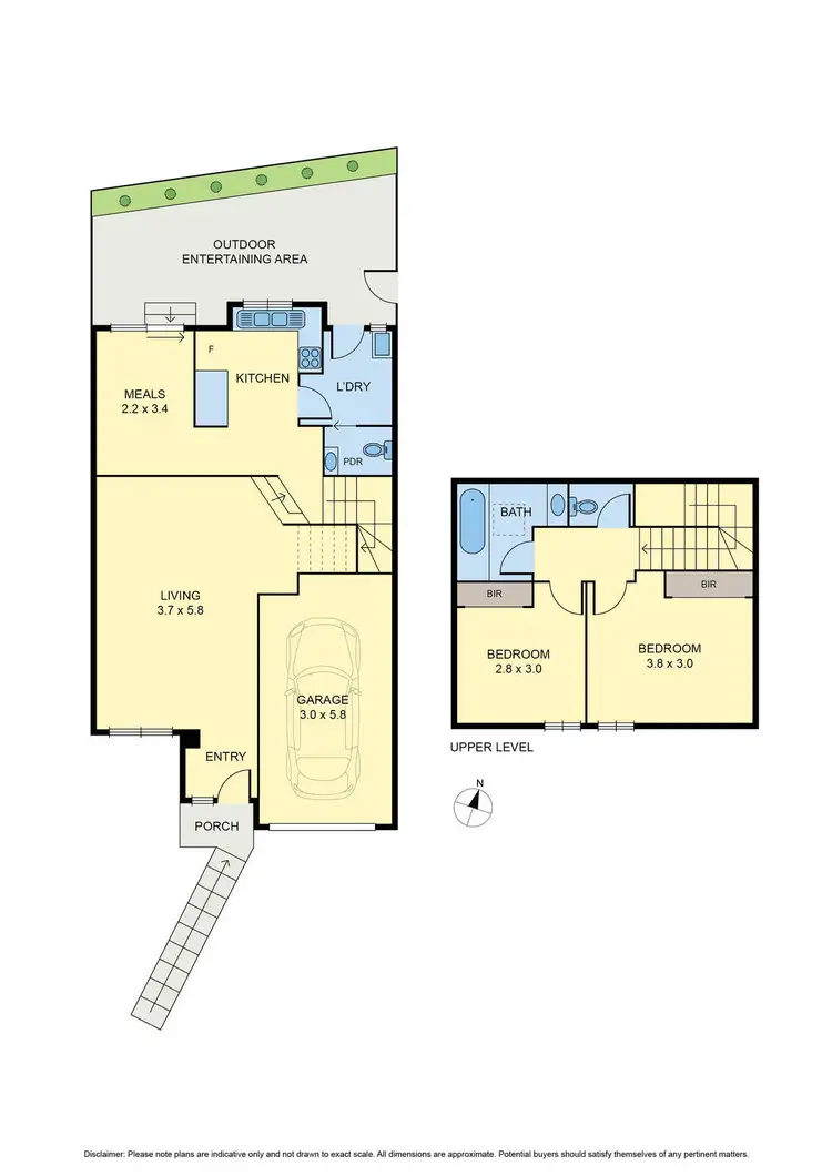 Floorplan of Homely townhouse listing, 6/48 Railway Parade, Pascoe Vale VIC 3044